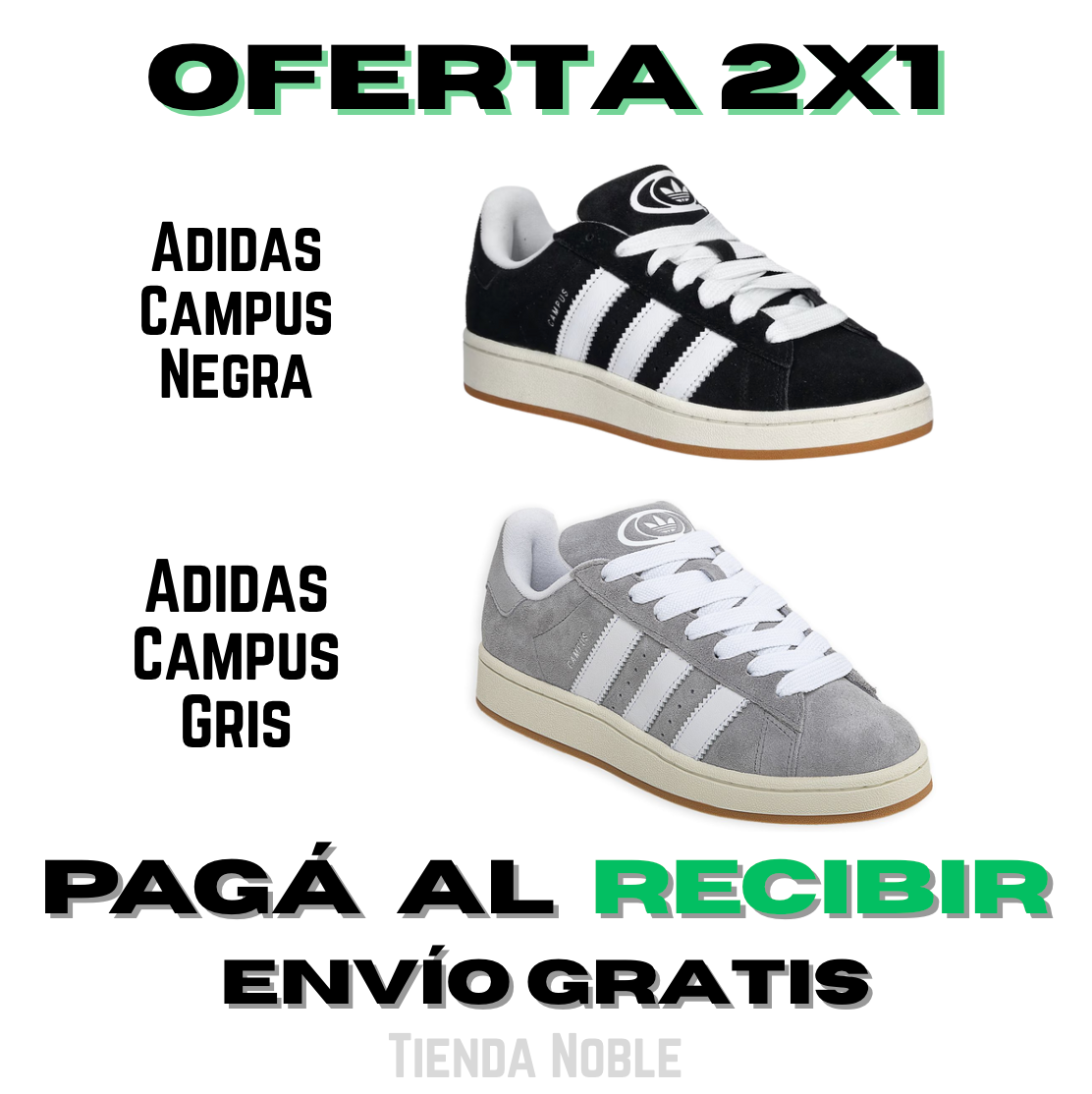 Adidas Campus | Dos Pares al Precio de Uno | Pagá al Recibir.