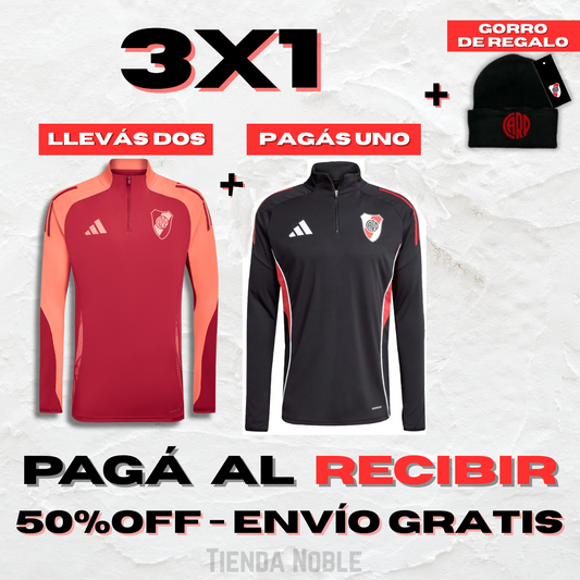 Buzo River Plate 2025 + Gorro de Lana de REGALO | Pagá al Recibir